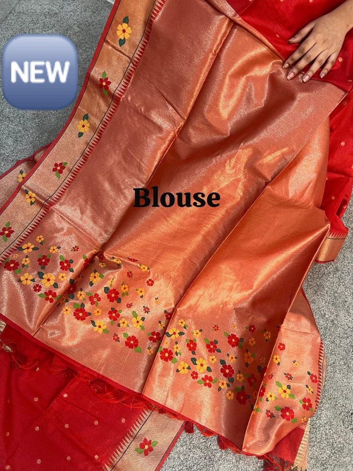 Vanya Kanti Paithani Style Tussar Silk Saree