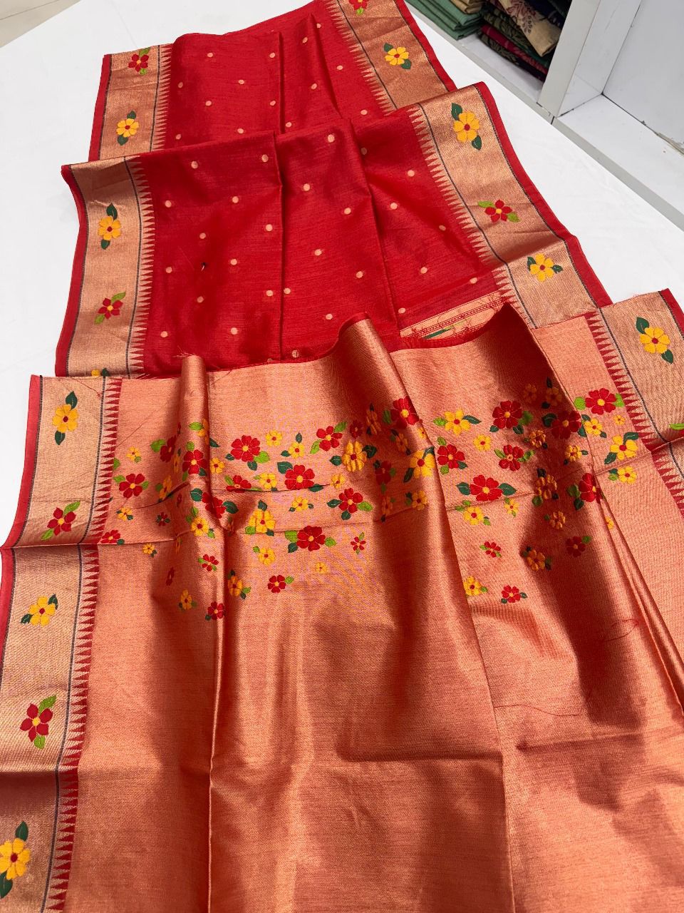 Vanya Kanti Paithani Style Tussar Silk Saree