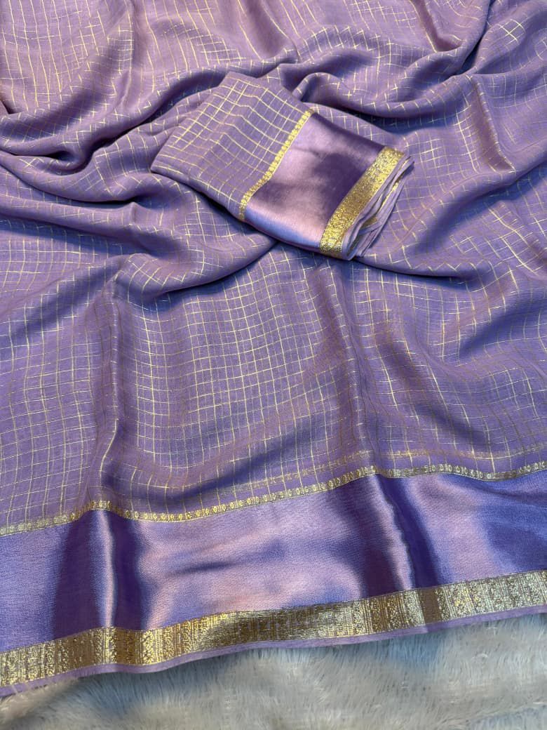 Forest Gleam Viscose Georgette Saree