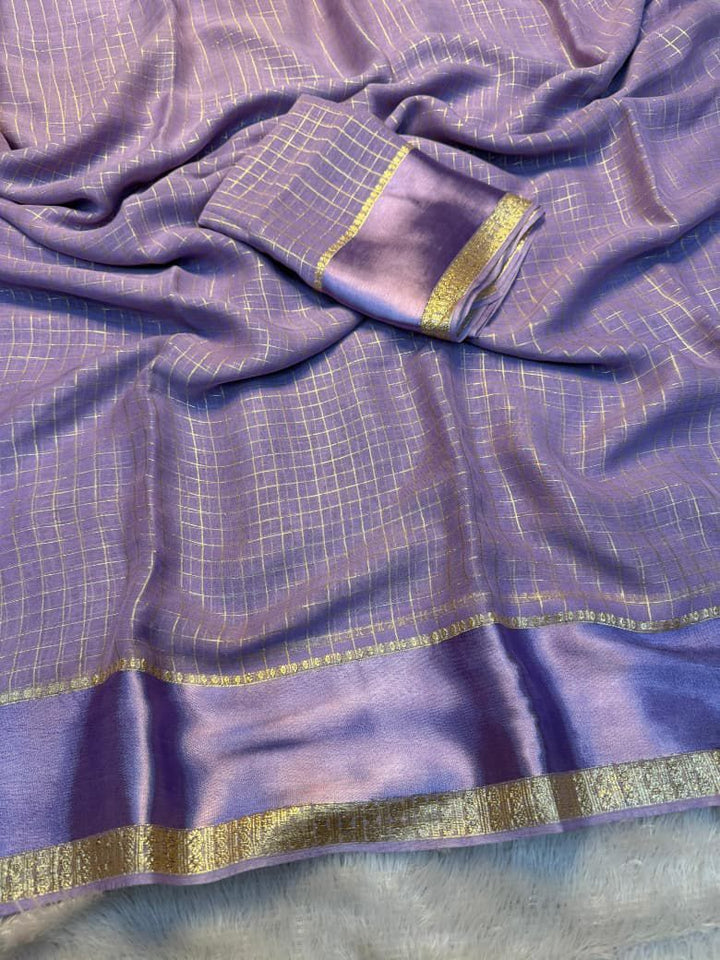 Forest Gleam Viscose Georgette Saree