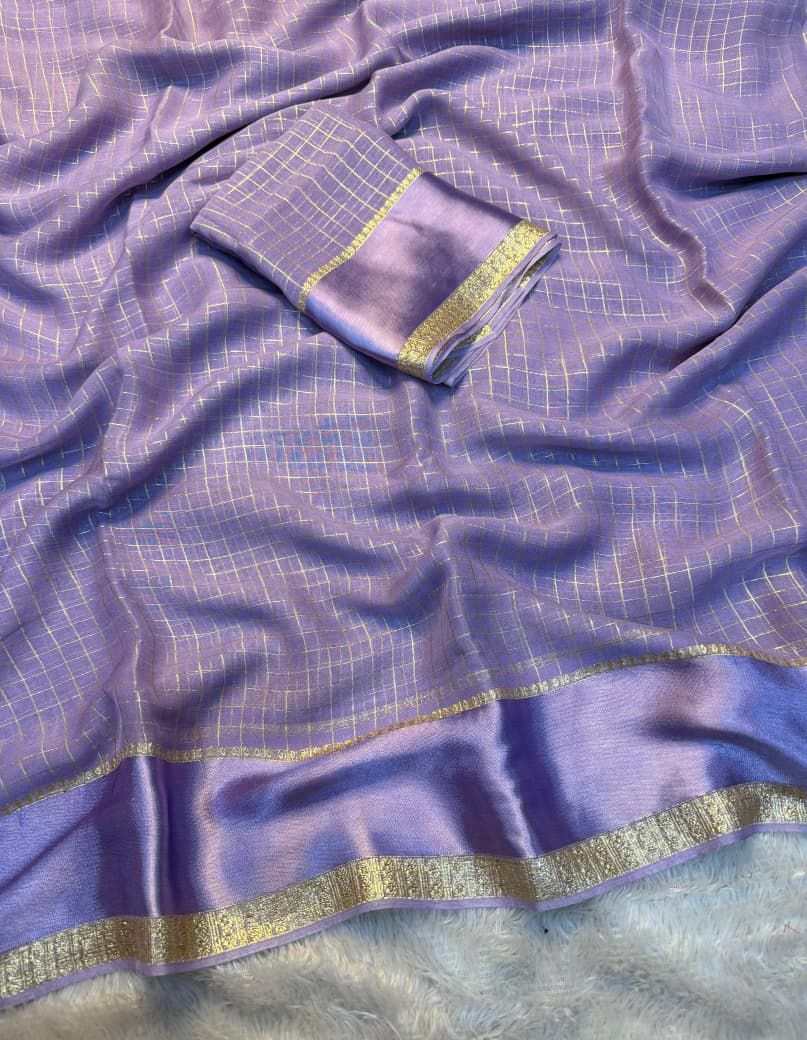 Forest Gleam Viscose Georgette Saree