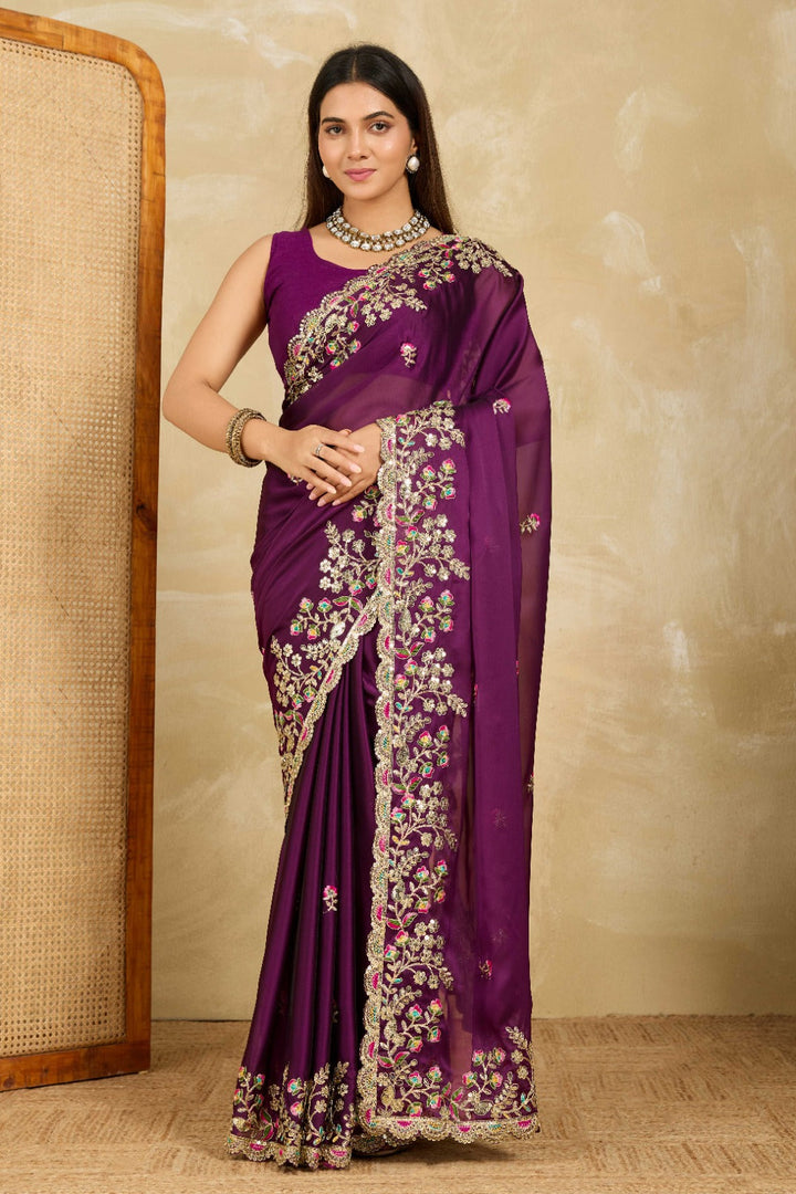 Mitti Roshni Designer Rangoli Silk Saree