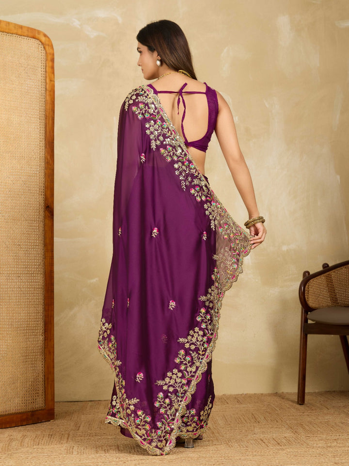 Mitti Roshni Designer Rangoli Silk Saree