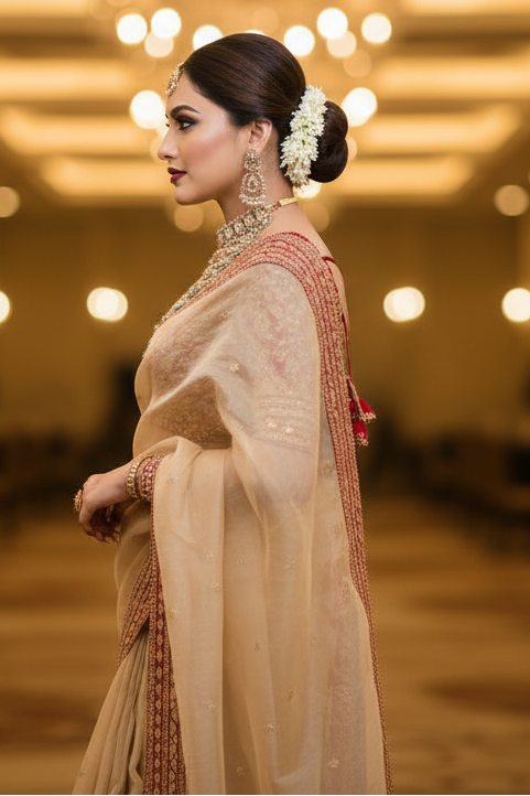 Luminara Designer Organza Silk Saree