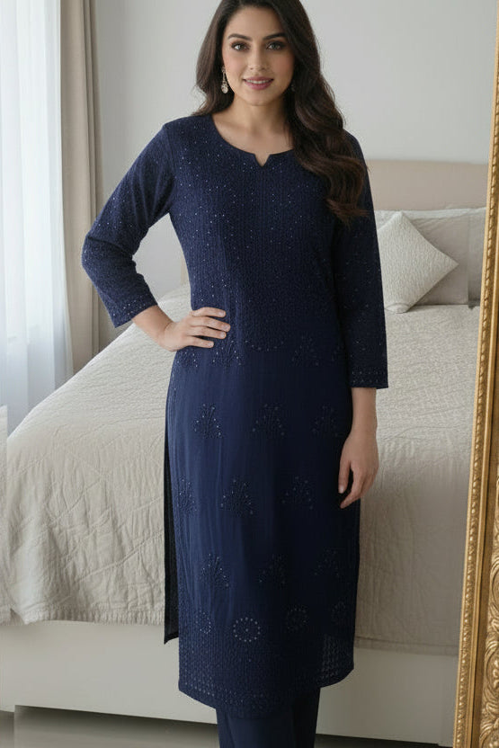 Make My Day Rayon Kurti Set