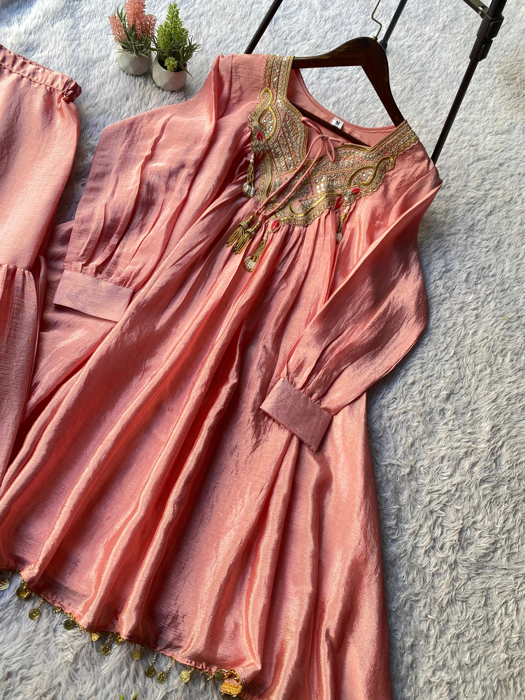 Root & Ray Fancy Silk Designer Sharara Kurti Set