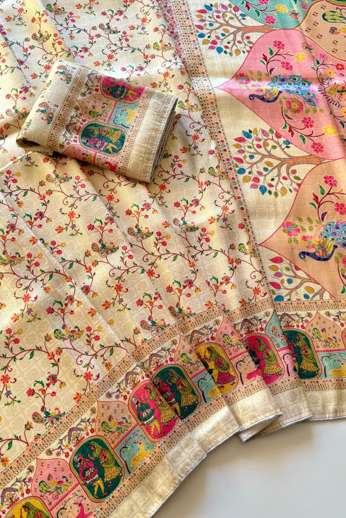 Veiled Affection Party Wear Fancy Silk Saree