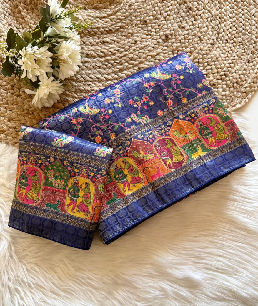 Veiled Affection Party Wear Fancy Silk Saree