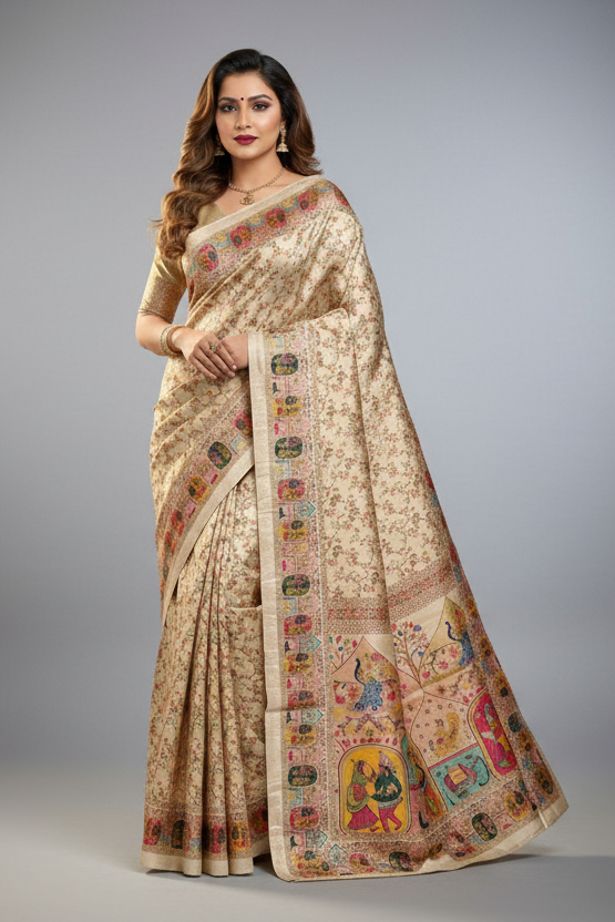 Veiled Affection Party Wear Fancy Silk Saree