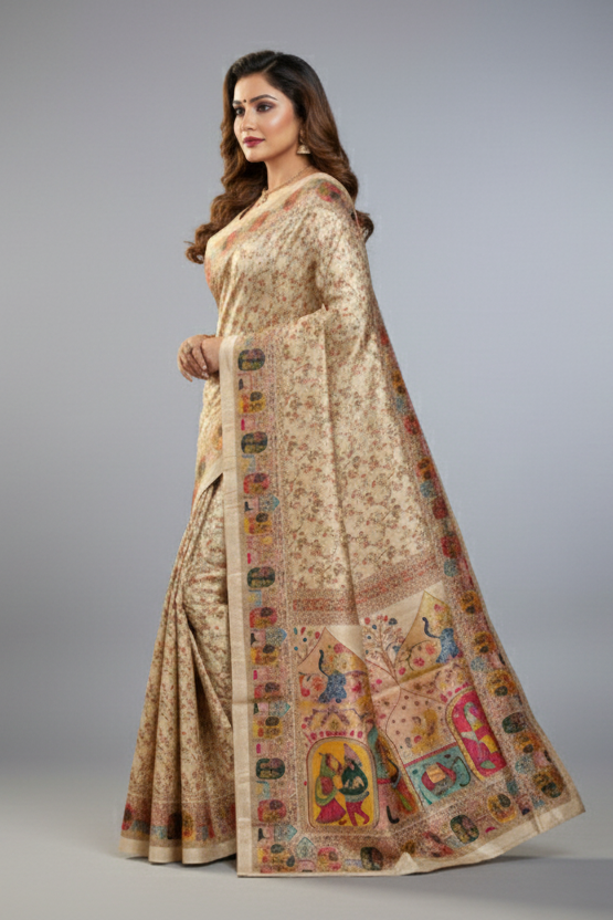 Veiled Affection Party Wear Fancy Silk Saree