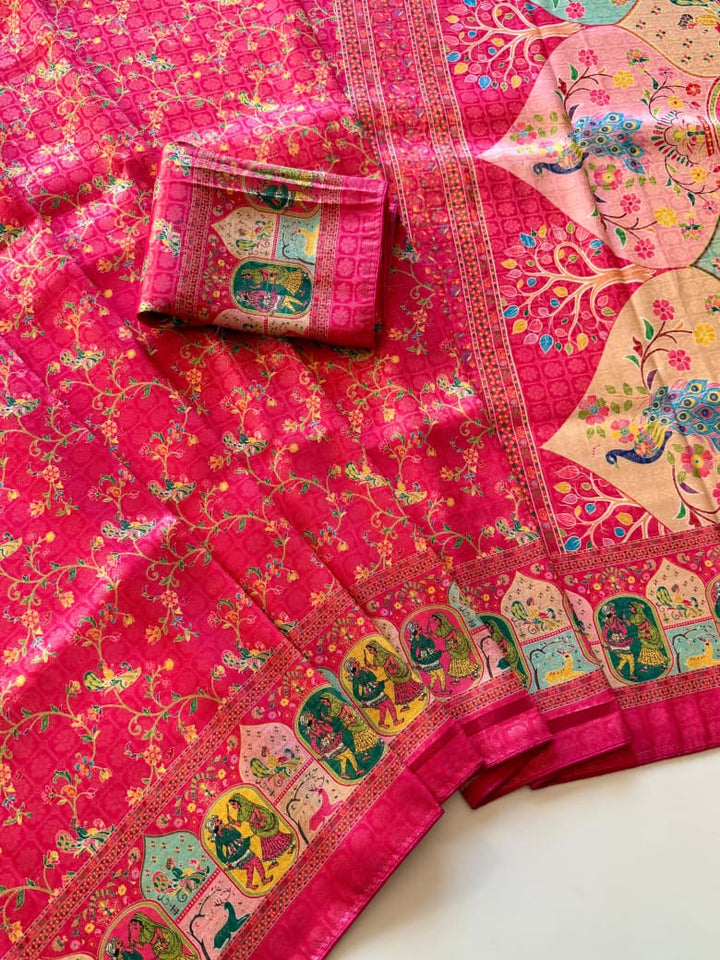 Veiled Affection Party Wear Fancy Silk Saree