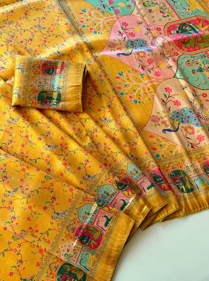 Veiled Affection Party Wear Fancy Silk Saree