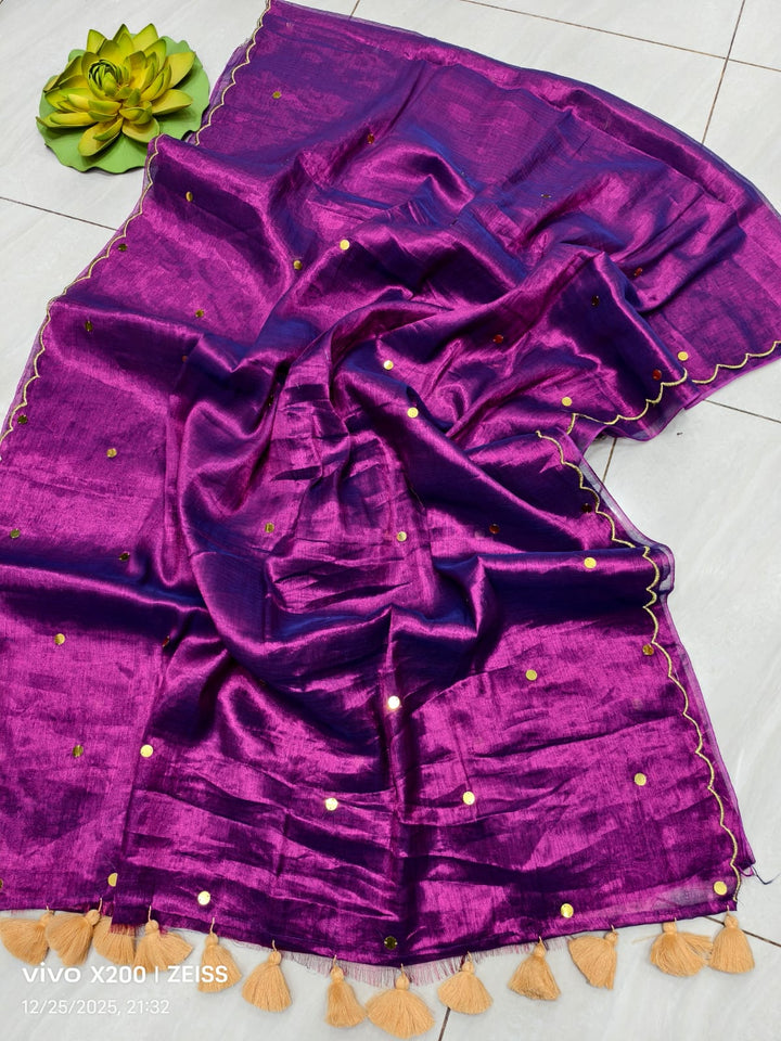 Soul Touch Tissue Cotton Saree