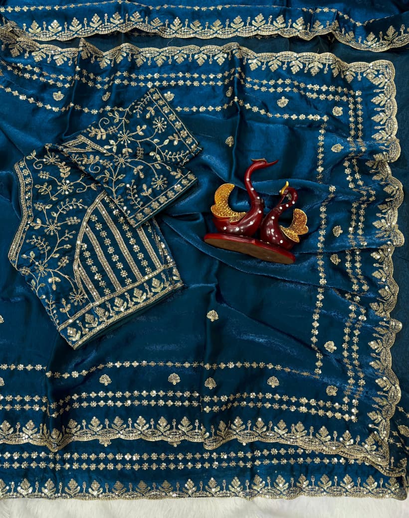 Easy Charm Designer Partywear Silk Saree