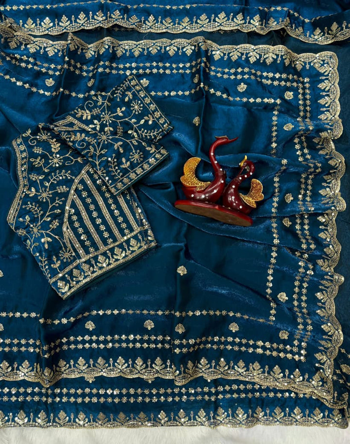 Easy Charm Designer Partywear Silk Saree