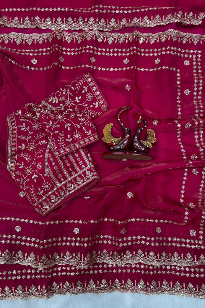 Easy Charm Designer Partywear Silk Saree