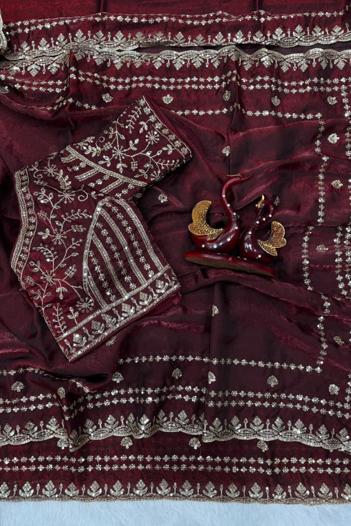 Easy Charm Designer Partywear Silk Saree