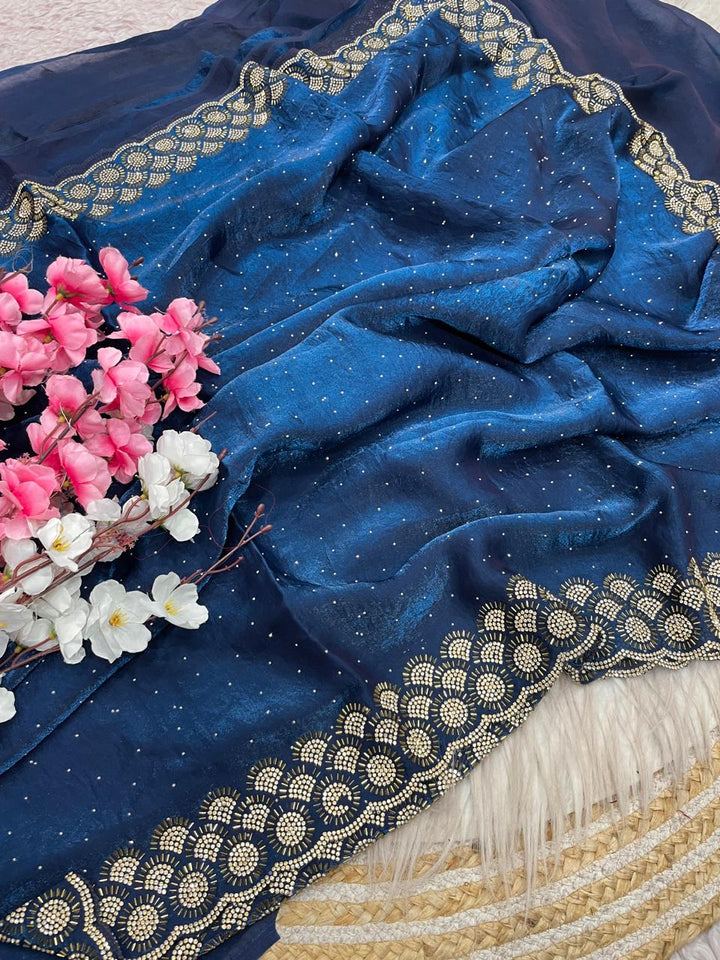 Grace Bloom Designer Space Silk Saree