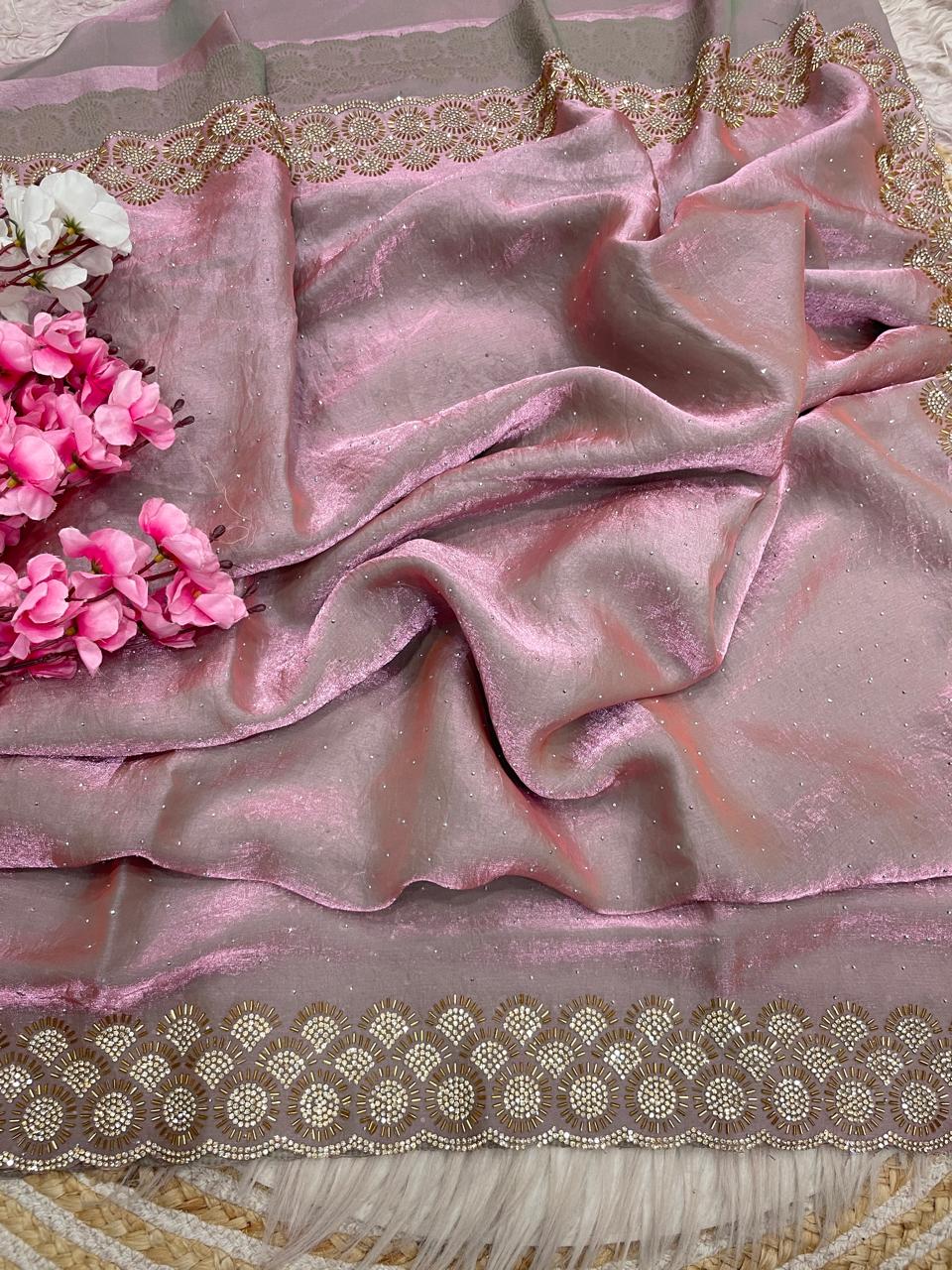 Grace Bloom Designer Space Silk Saree