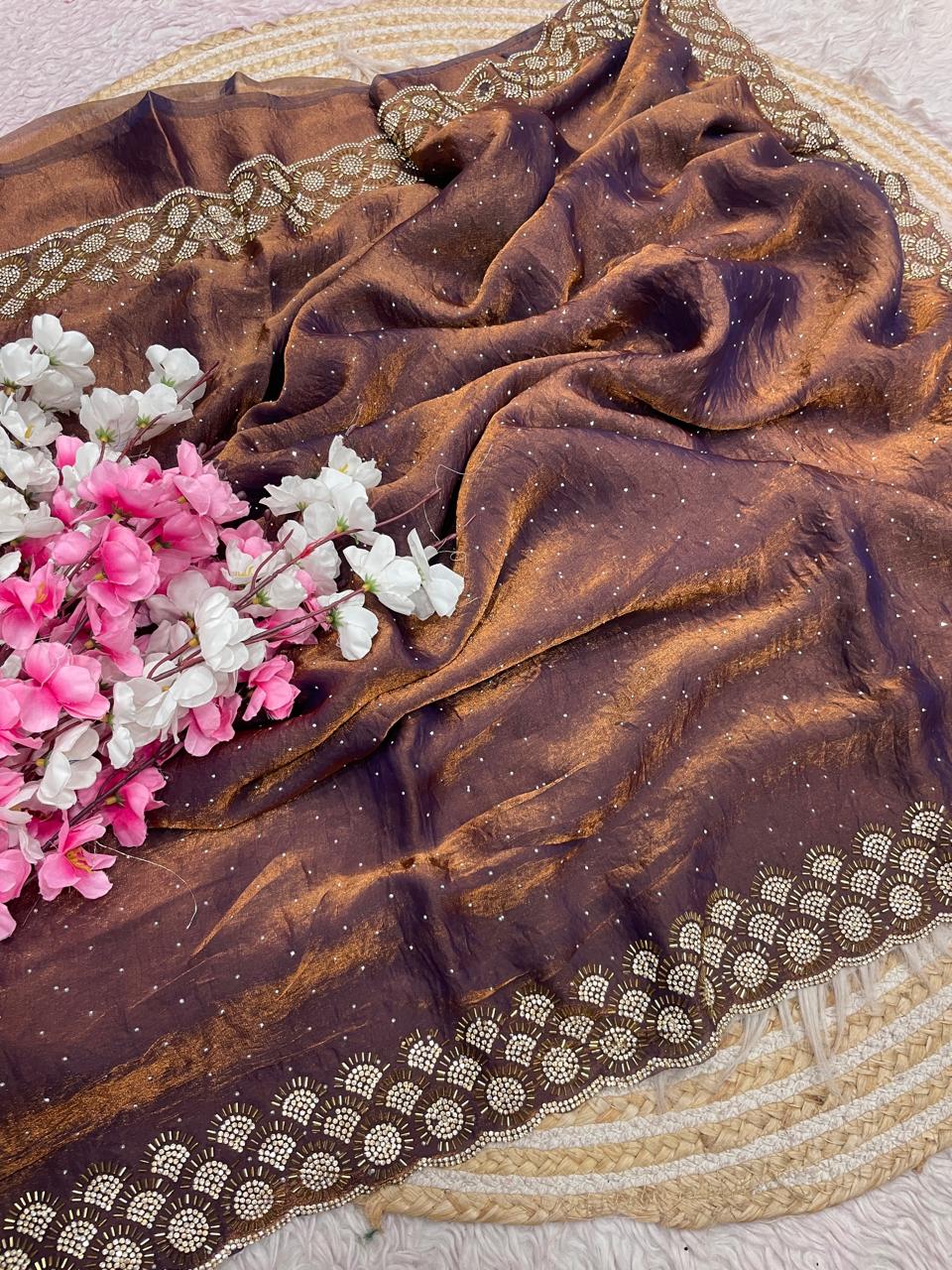 Grace Bloom Designer Space Silk Saree