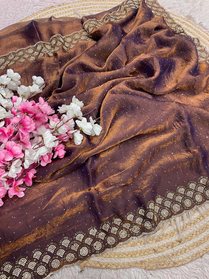 Grace Bloom Designer Space Silk Saree