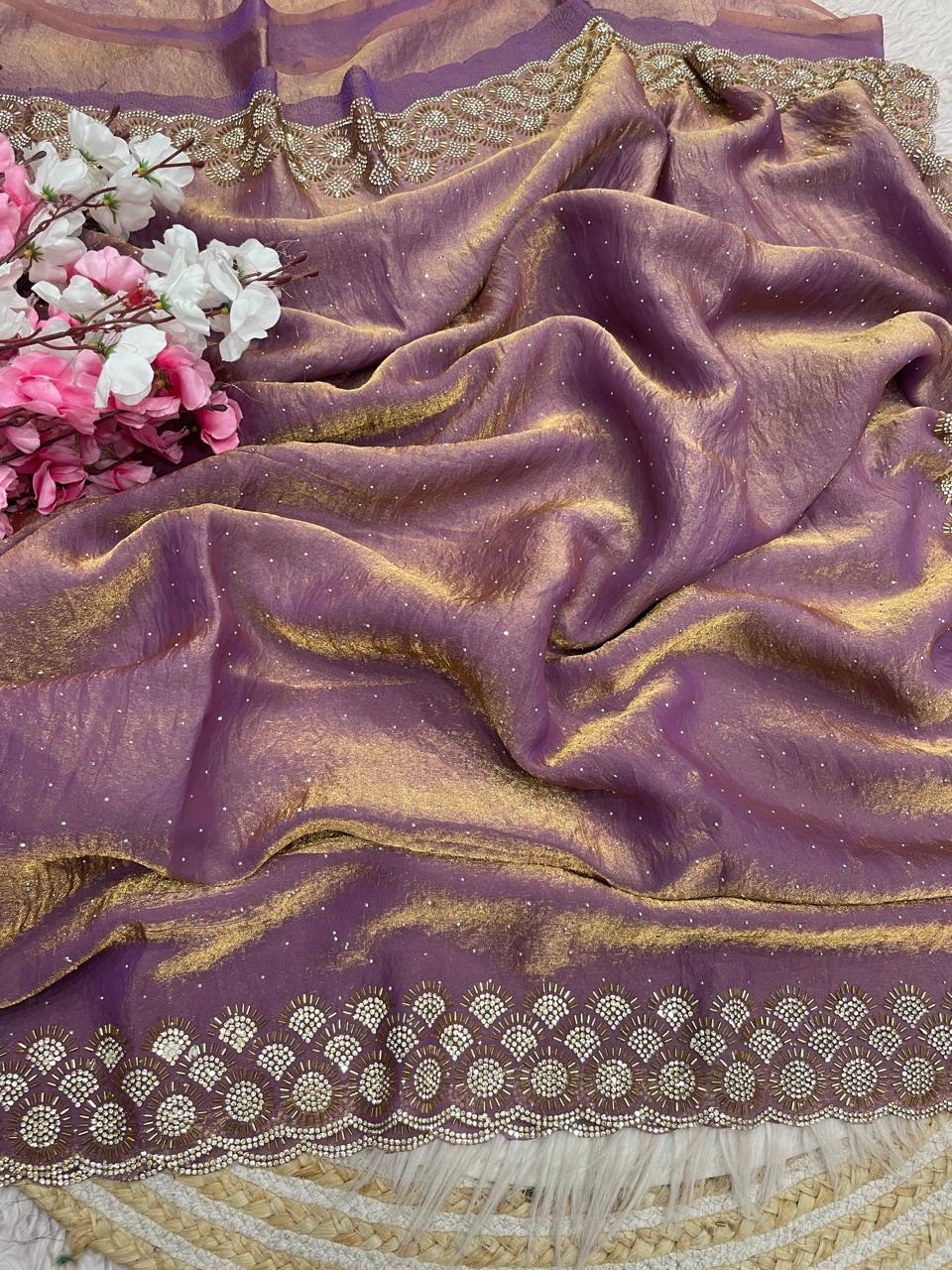 Grace Bloom Designer Space Silk Saree