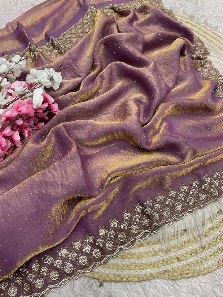 Grace Bloom Designer Space Silk Saree