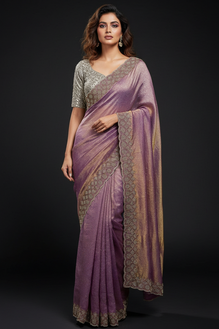 Grace Bloom Designer Space Silk Saree
