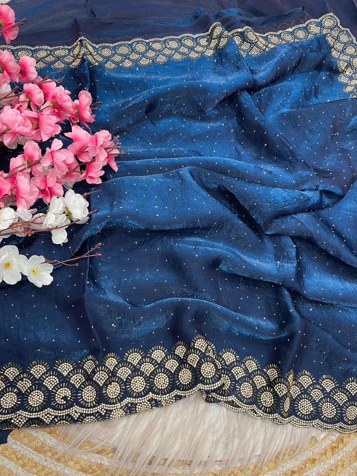 Grace Bloom Designer Space Silk Saree