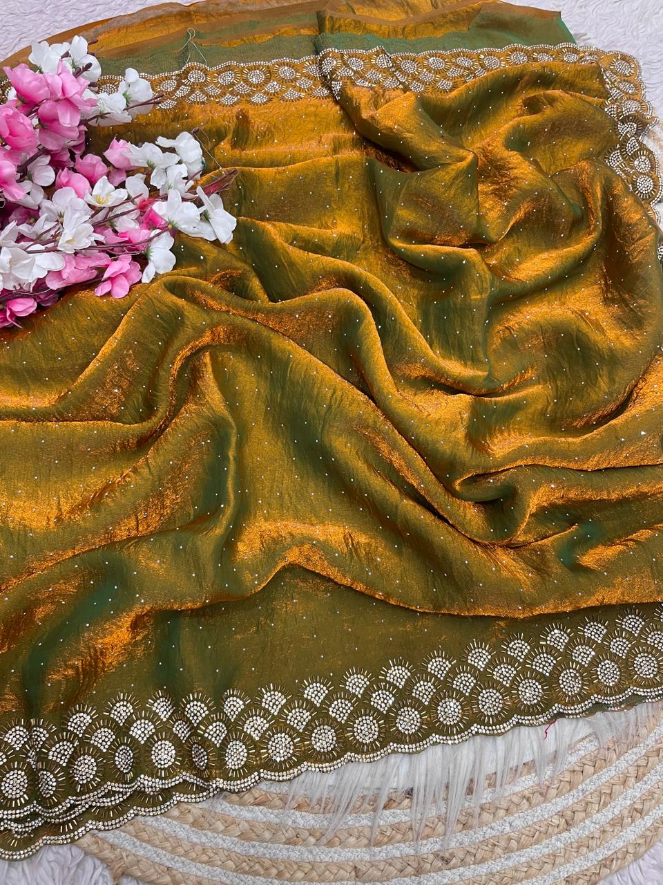 Grace Bloom Designer Space Silk Saree