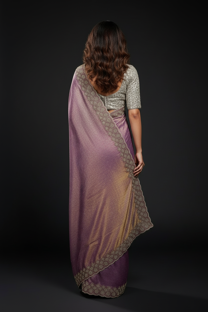 Grace Bloom Designer Space Silk Saree