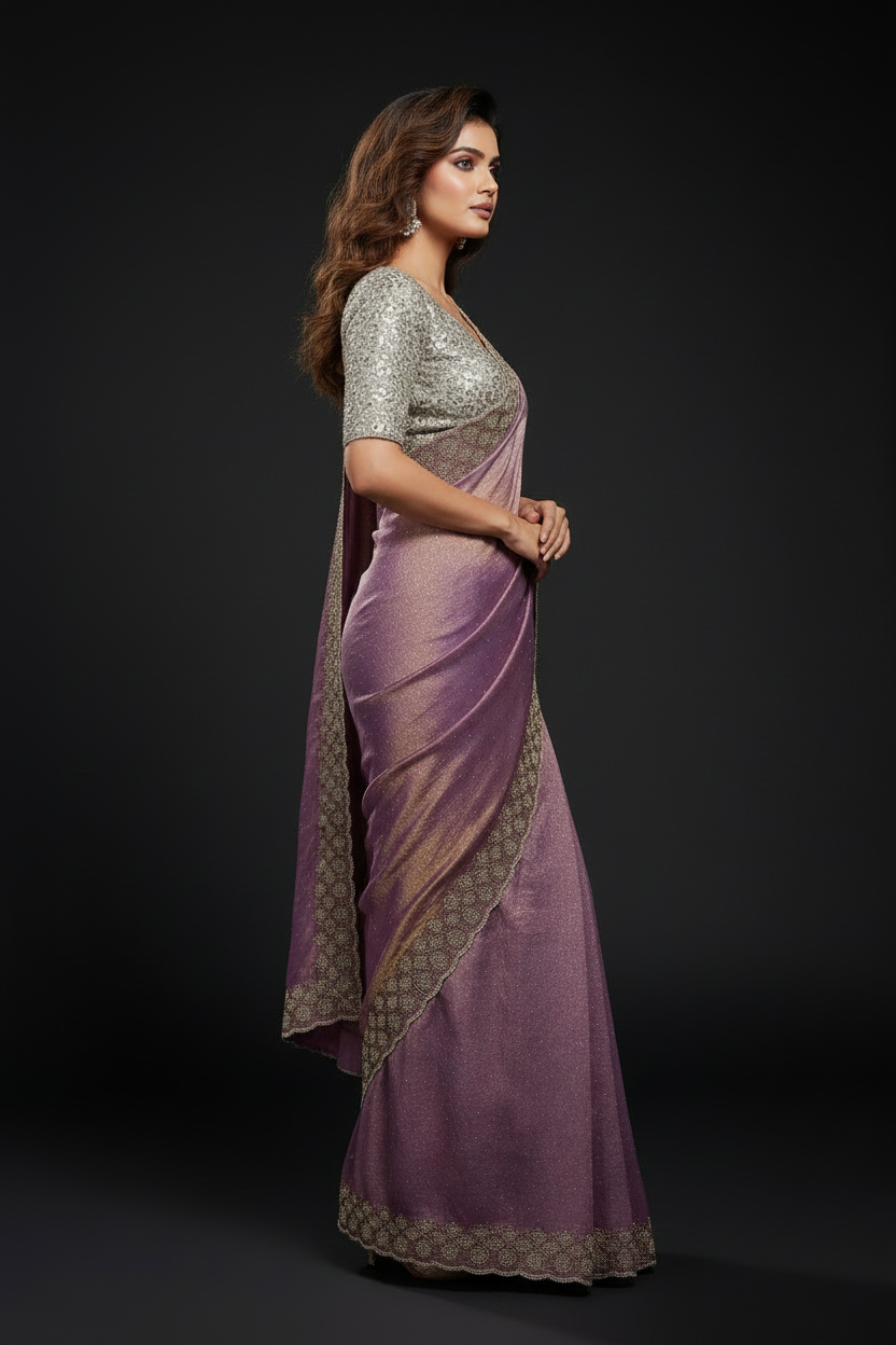 Grace Bloom Designer Space Silk Saree