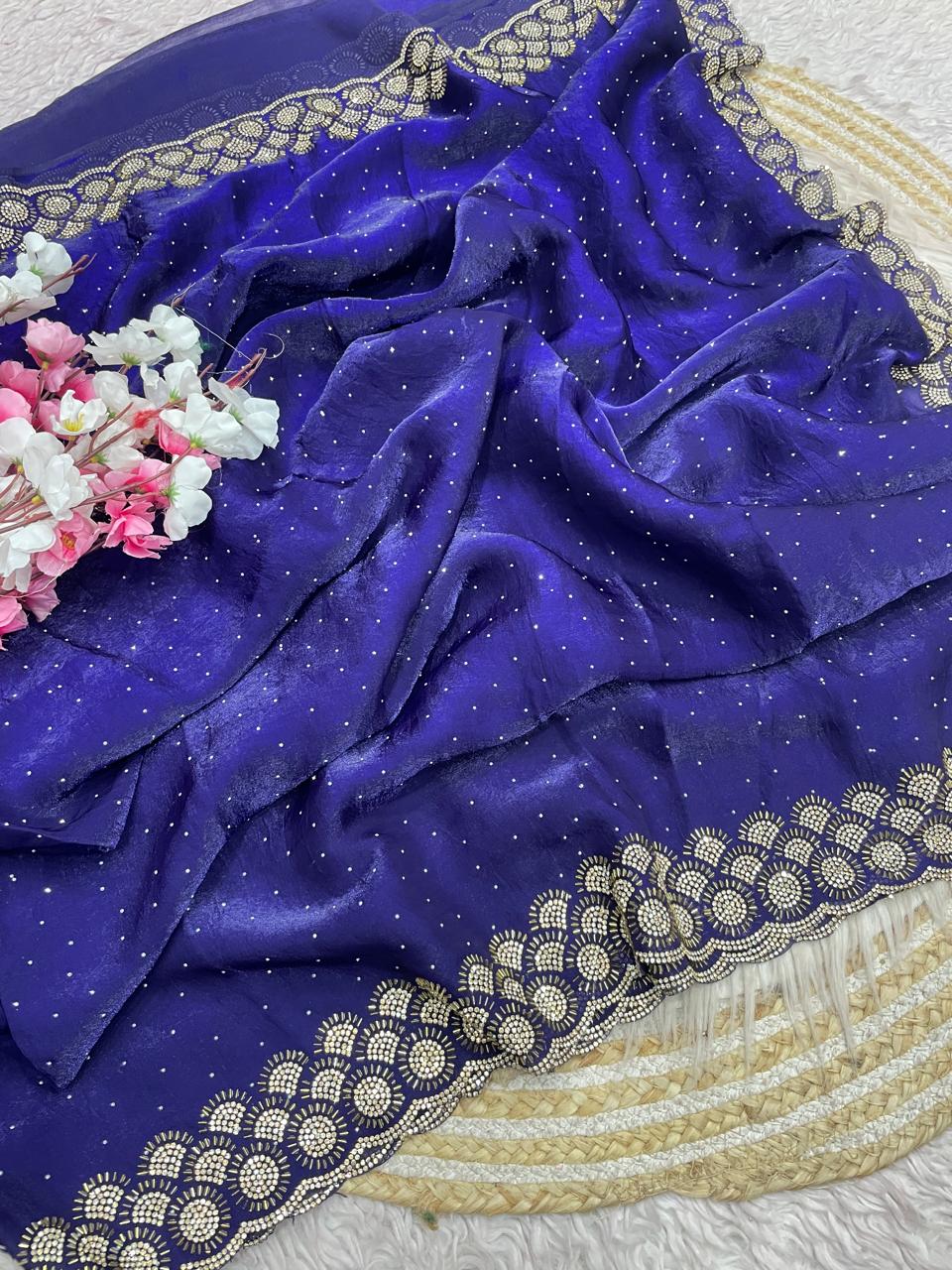 Grace Bloom Designer Space Silk Saree