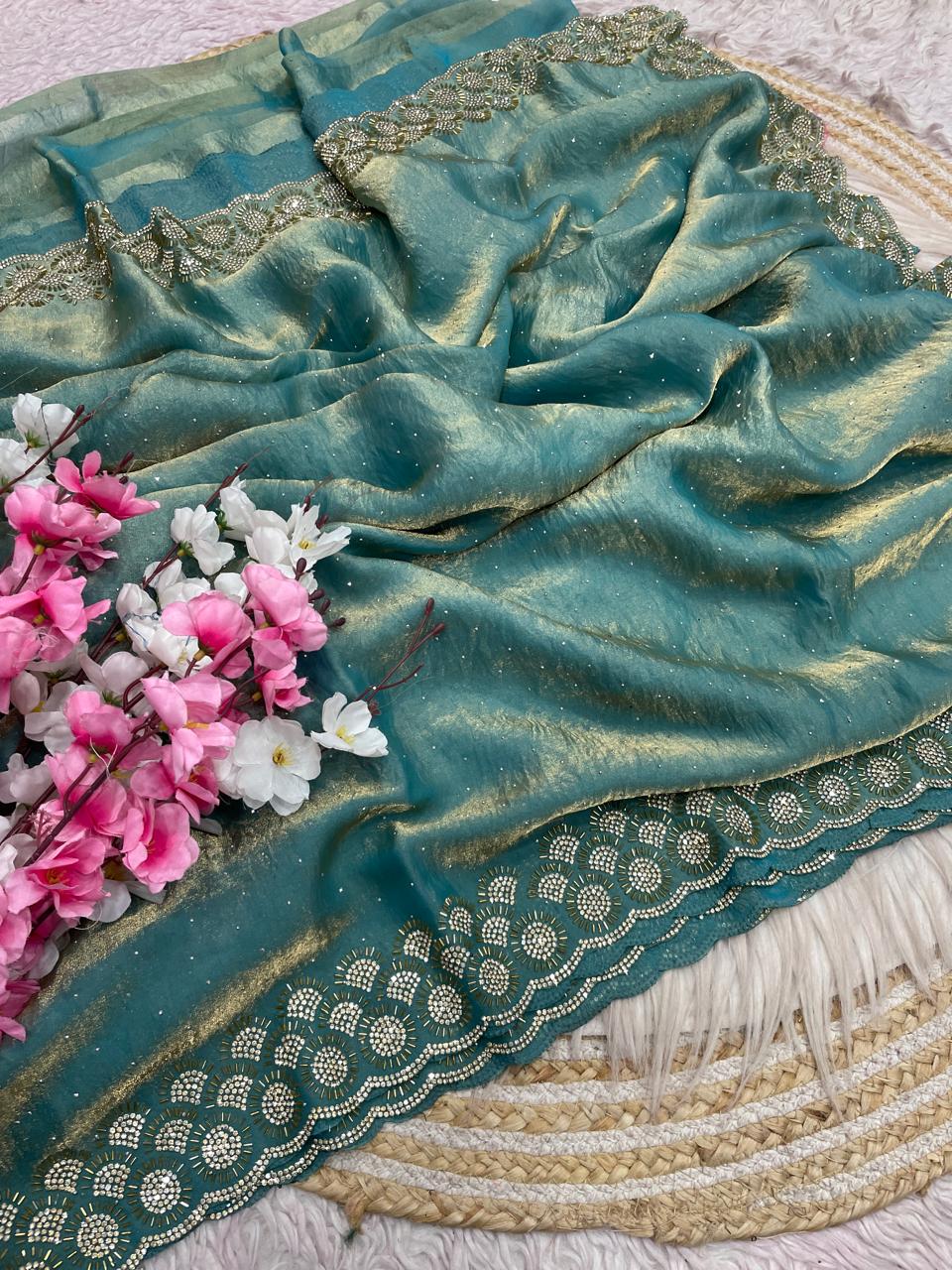 Grace Bloom Designer Space Silk Saree