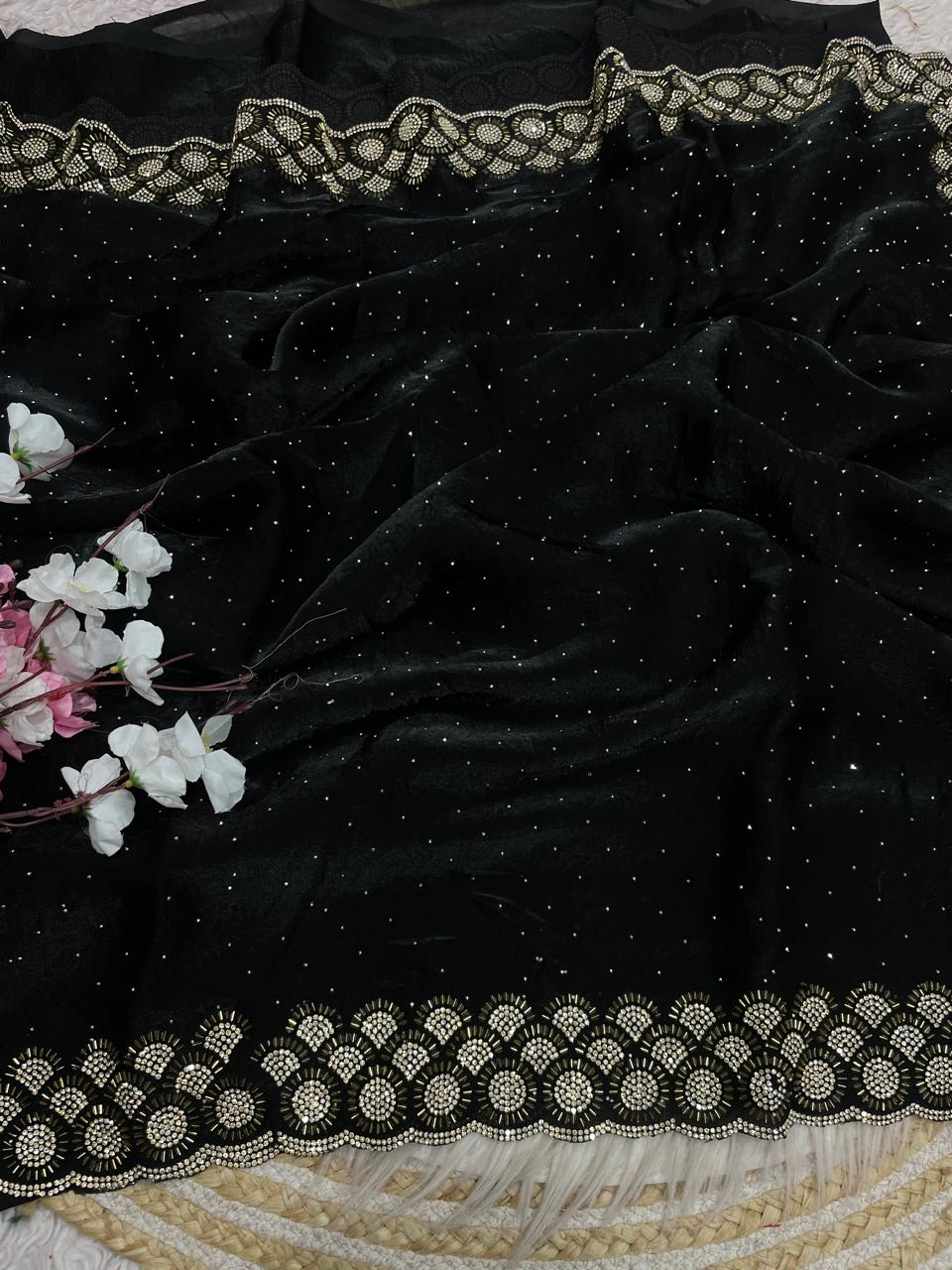 Grace Bloom Designer Space Silk Saree