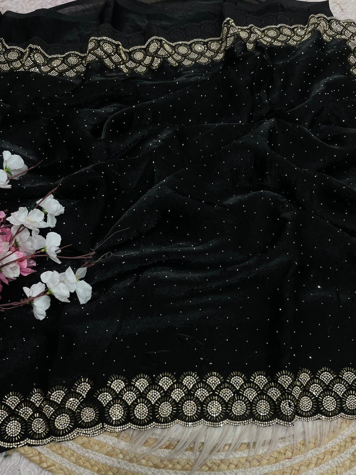 Grace Bloom Designer Space Silk Saree