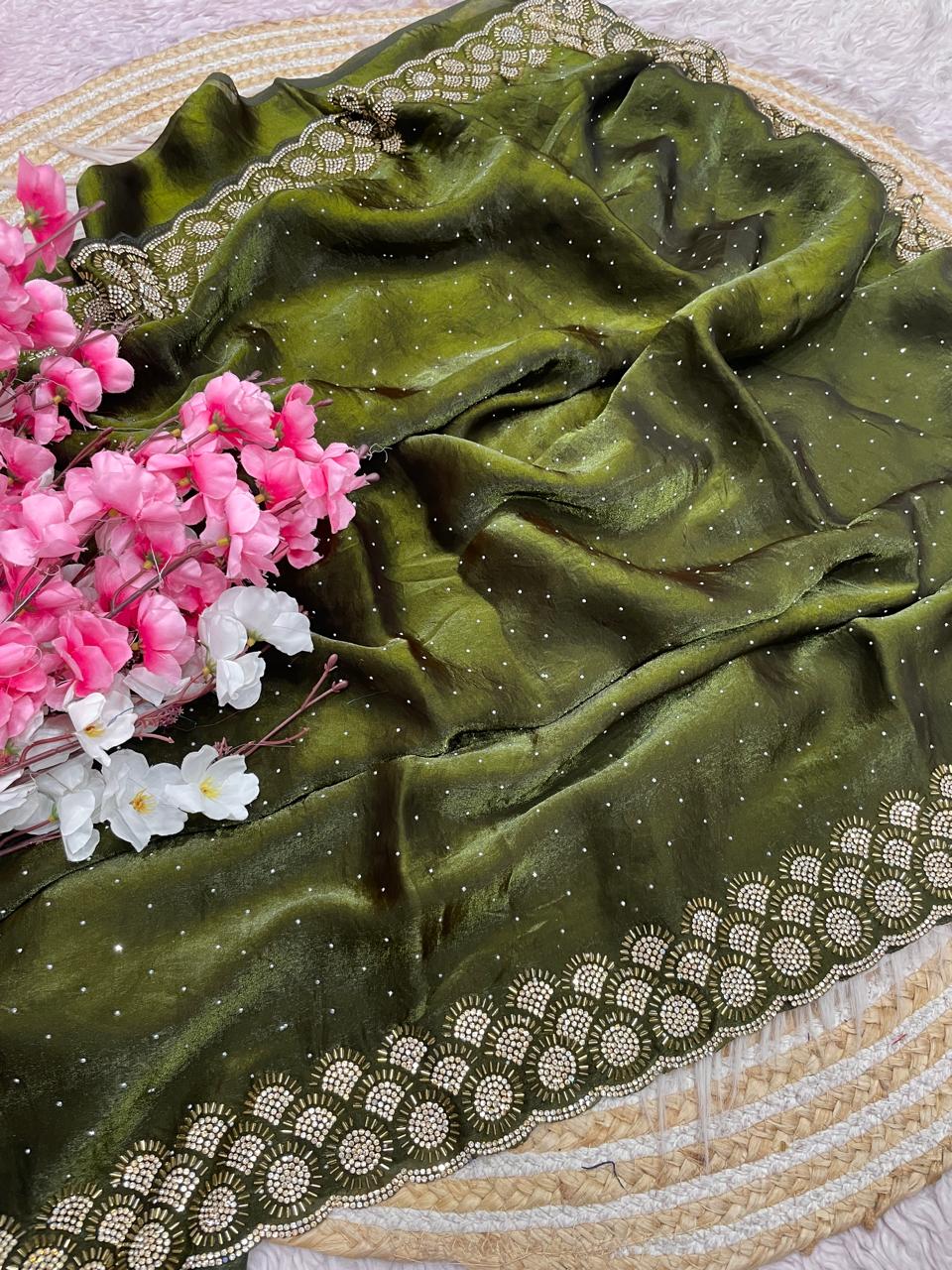 Grace Bloom Designer Space Silk Saree