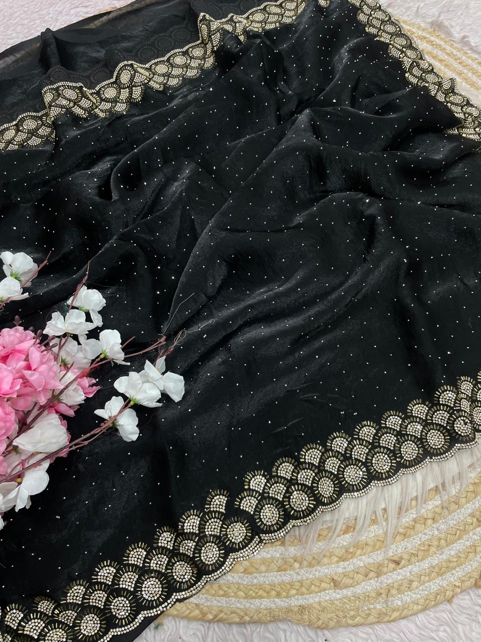 Grace Bloom Designer Space Silk Saree