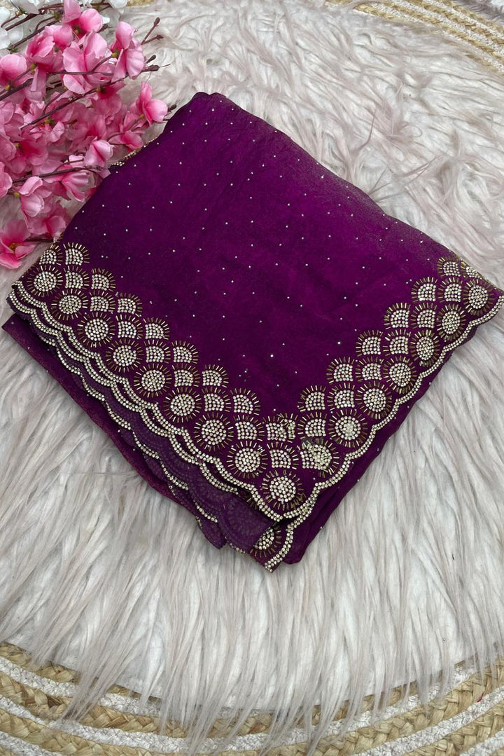 Grace Bloom Designer Space Silk Saree