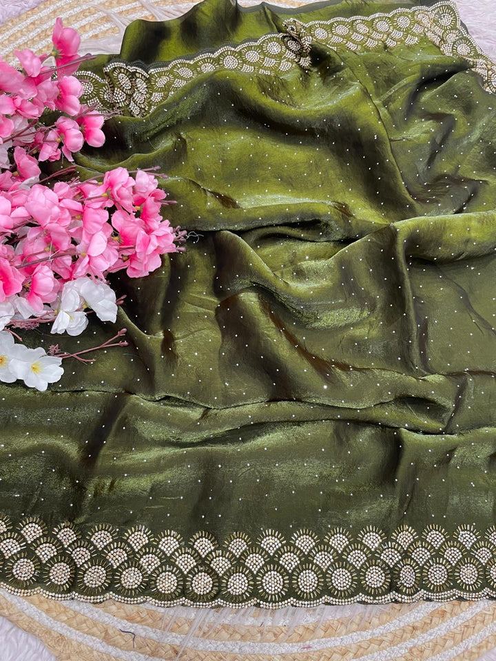 Grace Bloom Designer Space Silk Saree