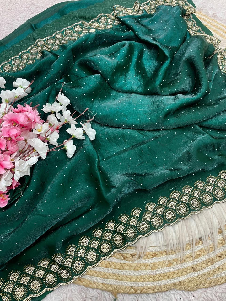 Grace Bloom Designer Space Silk Saree