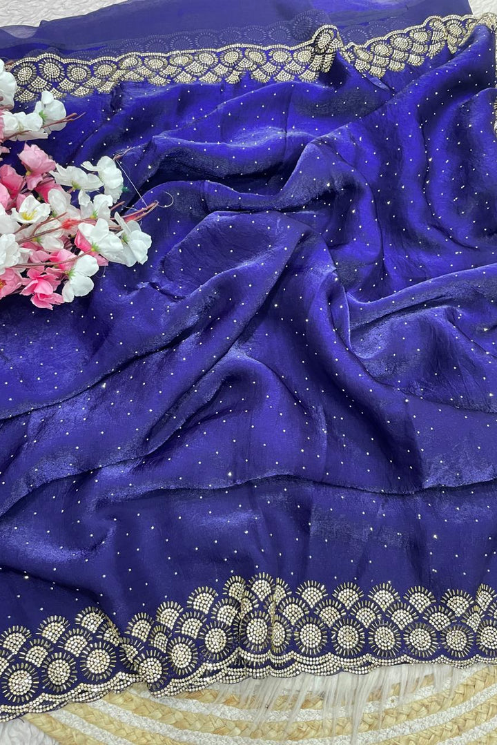 Grace Bloom Designer Space Silk Saree