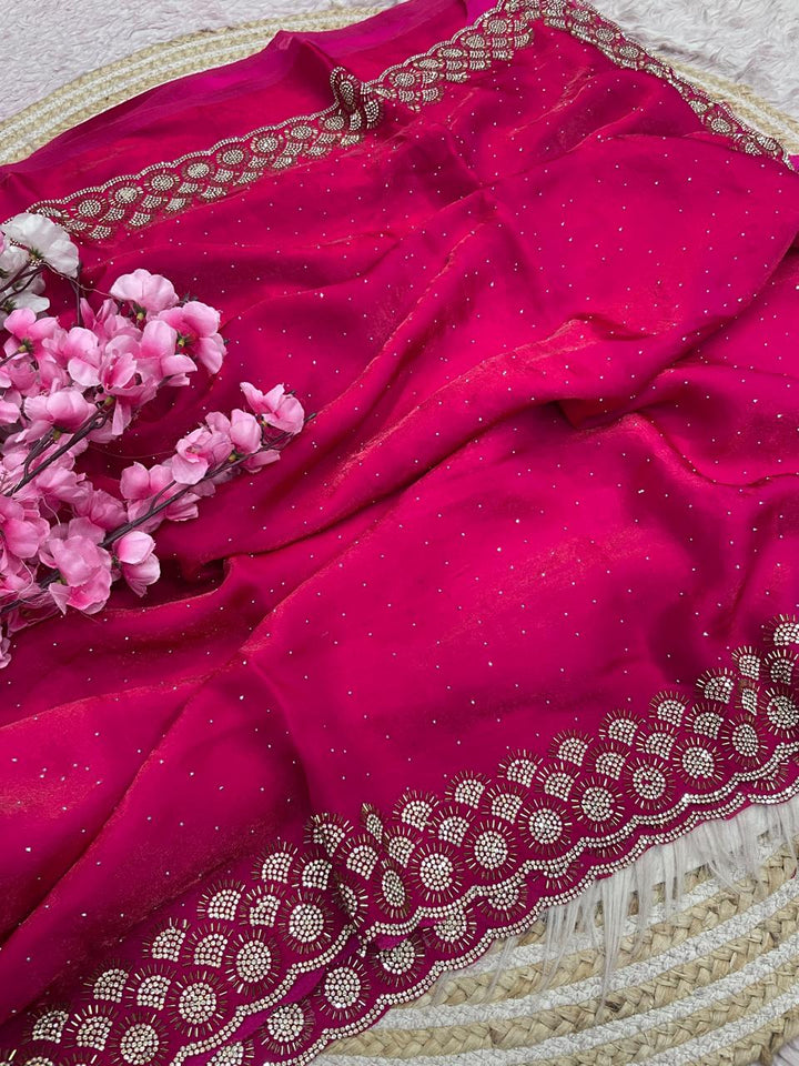 Grace Bloom Designer Space Silk Saree