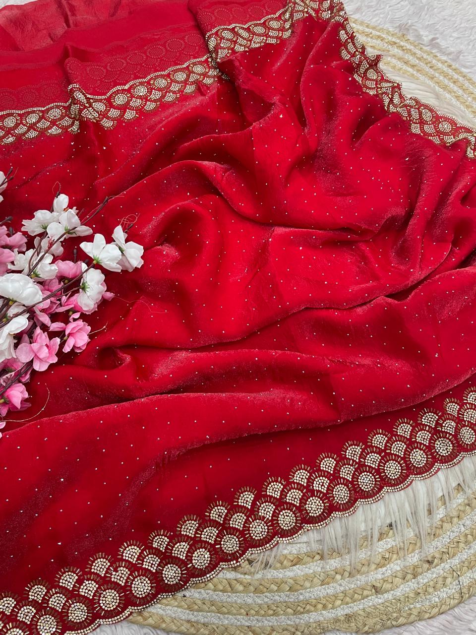 Grace Bloom Designer Space Silk Saree