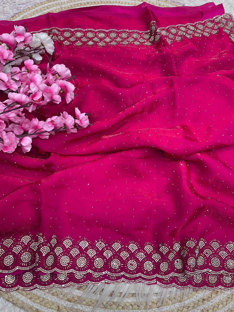 Grace Bloom Designer Space Silk Saree