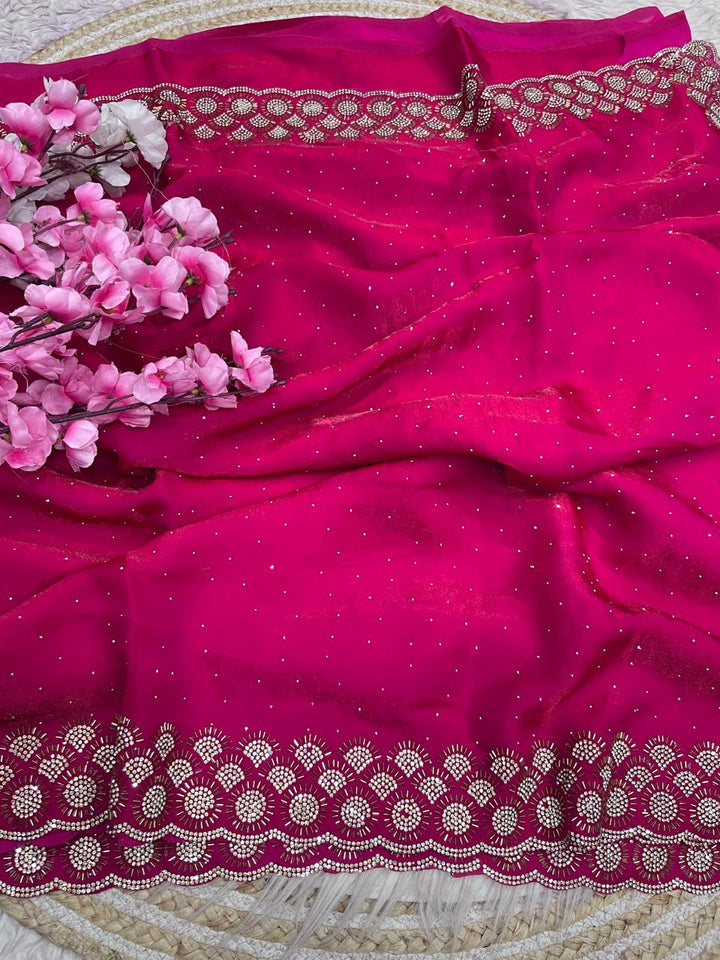 Grace Bloom Designer Space Silk Saree