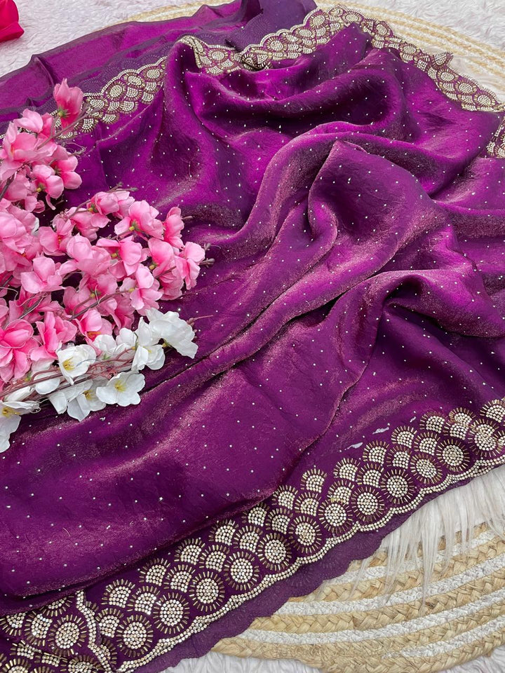 Grace Bloom Designer Space Silk Saree