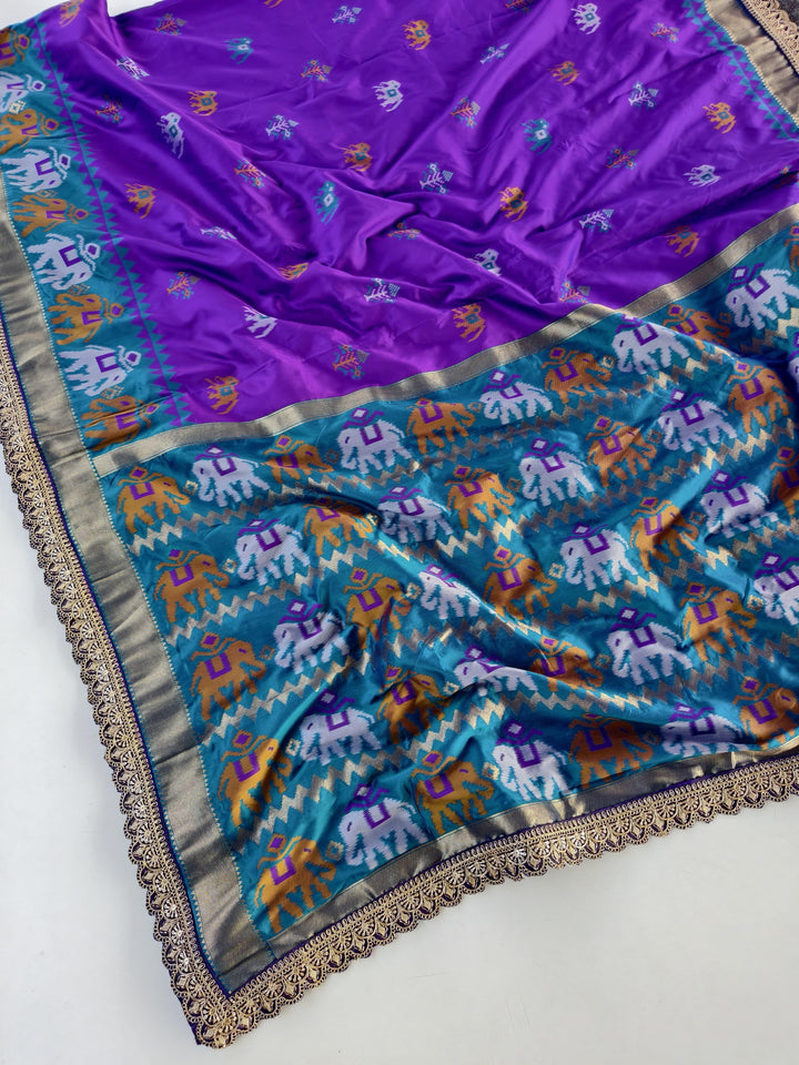 Indian Touch Fancy Partywear Silk Saree