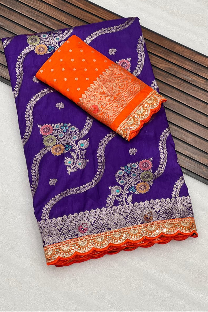 RaagRanjani Designer Dola Silk Saree