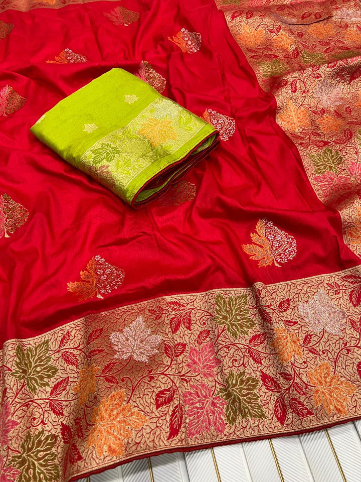 SurSanjh Designer Dola Silk Saree